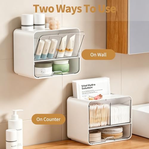 Qtip Holder Wall Mount, Bathroom storage rack - Image 3