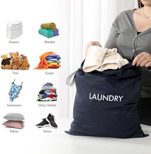 WiseBoy 2 Pack Travel Laundry Bags - Image 3