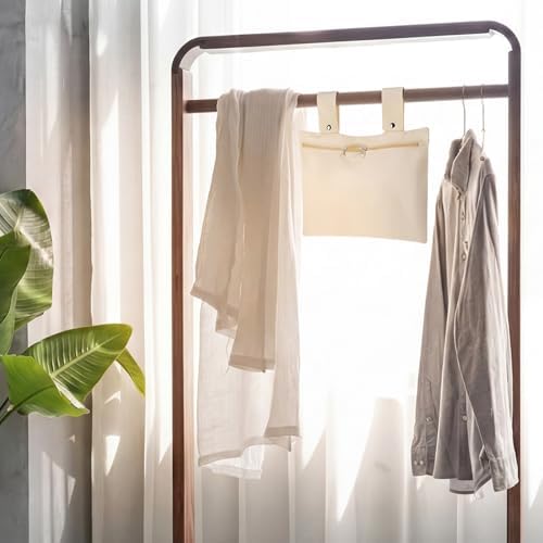 Abbylike 2 Pack Canvas Clothespin Bag 15 x 11 inch Beige Clothes Pin Hanging - Image 5