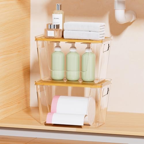 Delamu 2 Pack Trash Bag Dispenser, Stackable Garbage Bag Holder - Image 3