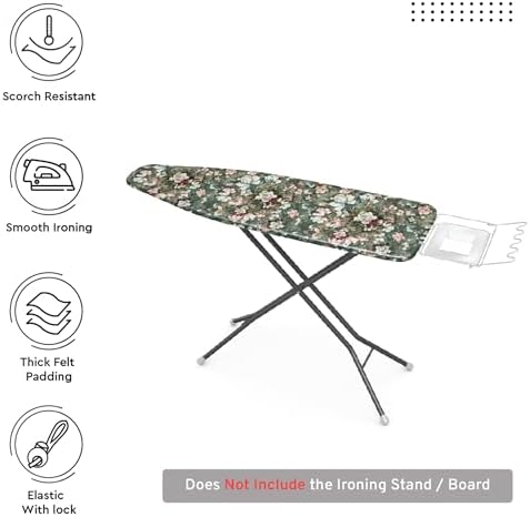Encasa XO Ironing Board Cover and Pad, 4mm Felt 54"x15" - Image 2