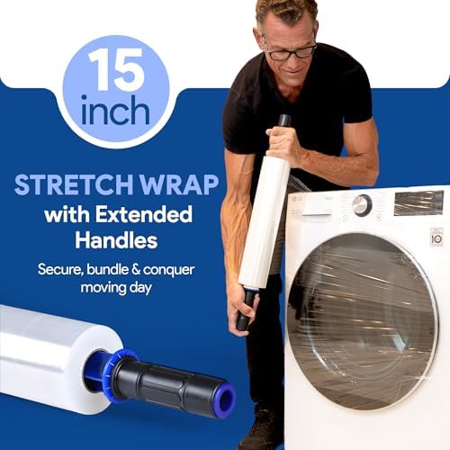 International Plastics Co. 15" Plastic Stretch Wrap - Image 6