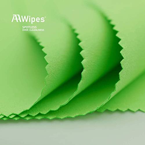 AAwipes Guitar Cloths Microfiber Green 6pcs 12"x12" Plush Polishing Cloths - Image 3