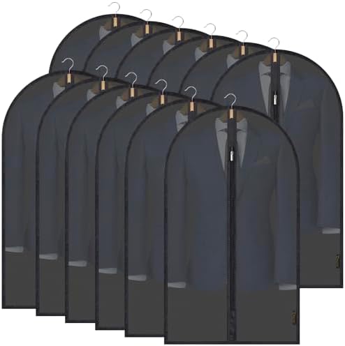 BALEINE 12PK Garment Bags for Hanging Clothes by BALEINE