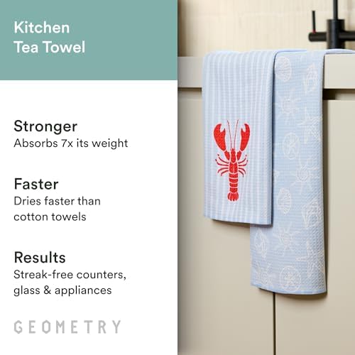 GEOMETRY Tea Towels – Spring & Summer Collection – Quick-Dry, Ultra-Absorbent - Image 2