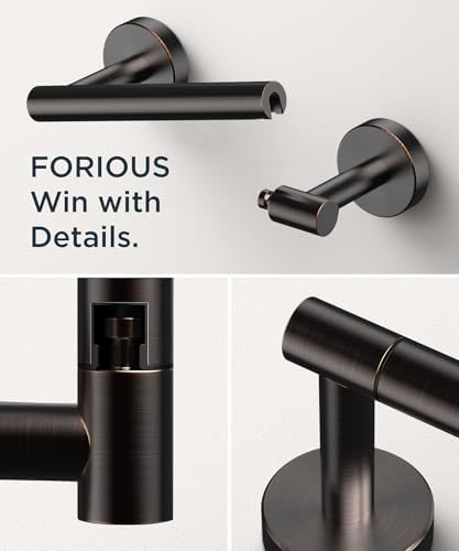 FORIOUS Commercial Toilet Paper Holder Wall Mount Bathroom Tissue Holder - Image 5