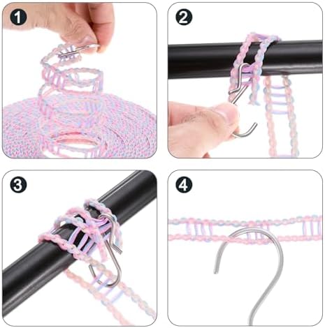 uxcell Windproof Clothesline, 5M 16.4ft Plastic Non-Slip Clothes Drying Rope - Image 4