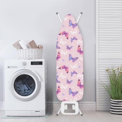 Butterfly Design Ironing Board Cover Soft Fabric Cover Heat-Reflective Scorch - Image 3