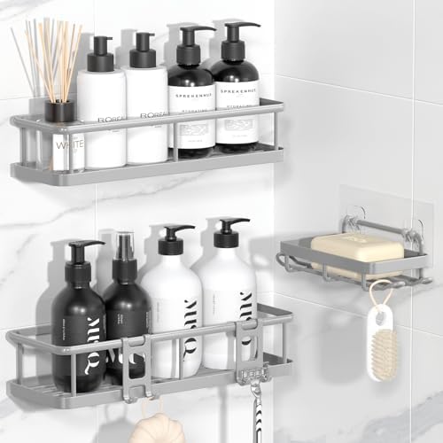 YASONIC Shower Caddy Adhesive, Rustproof Shower Organizer by YASONIC