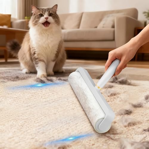 Extra-Wide Lint Roller Kit, 200 Sheets, Pet Hair/Lint/Debris Remover. - Image 5