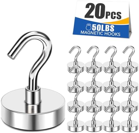 MIKEDE Magnetic Hooks 50Lbs Heavy Duty Magnets by MIKEDE