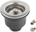 Hibbent 3 In 1 Kitchen Sink Drain Strainer and Stopper Combo Assembly Kit by Hibbent