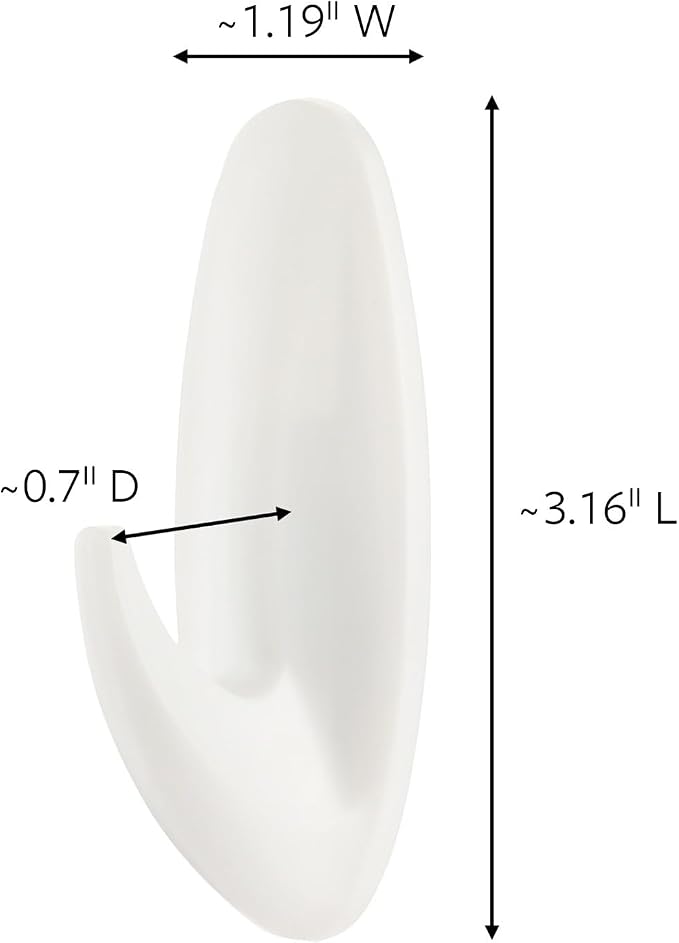 Command Medium Designer Hooks, 2 Hooks, 4 Strips | Command Hooks - Image 2