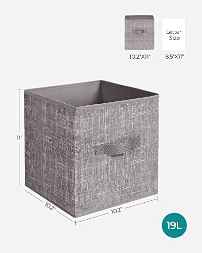 SONGMICS Storage Cubes, 11-Inch Foldable Closet Organizers - Image 3