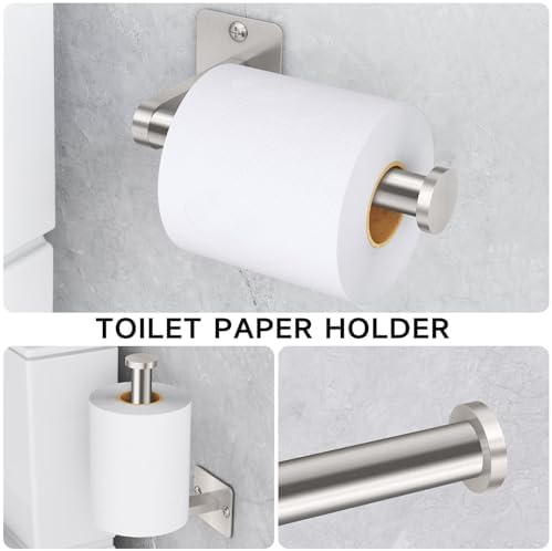 KLJKPA Brushed Nickel Bathroom Accessories Set - Image 4