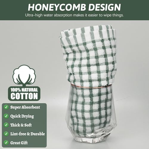 Nialnant 8 Pcs Kitchen Dish Rags, 100% Cotton Kitchen Towels - Image 4