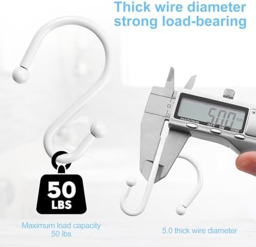 Shower Curtain Hooks, Metal Shower Hooks - Image 5
