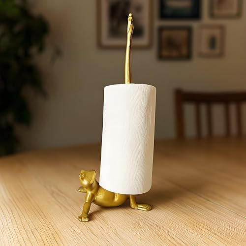 Frog Paper Towel Holder 16.5'' Cast Iron Paper Towel Holder Funny Toilet Paper - Image 3