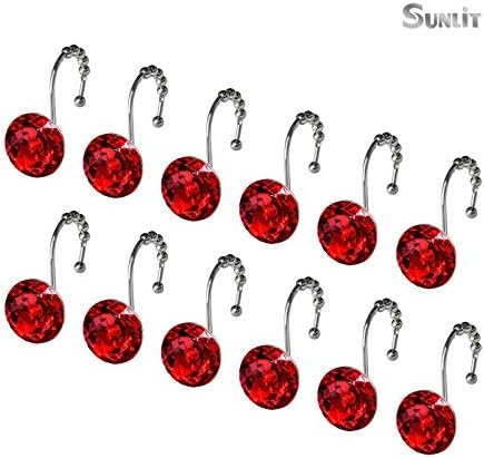 Sunlit Luxury Design Round Red Diamond Crystal Gem Bling - Image 3