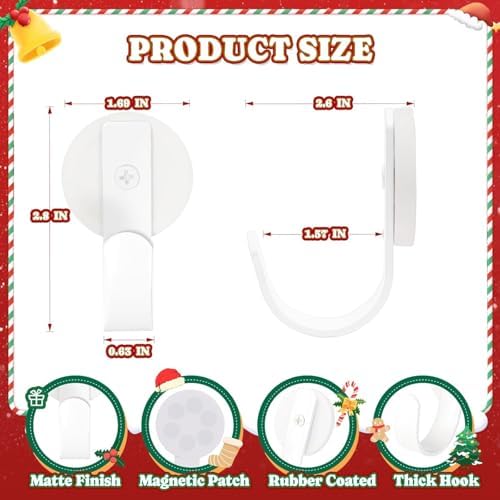Magnetic Wreath Hanger, 2 Pack Heavy Duty Magnets - Image 2