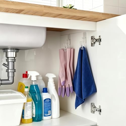 4-Pack Dishwashing Gloves Clips Self-Adhesive Clip - Image 4