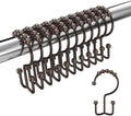 Bronze Shower Curtain Hooks Double Sided by LBYOJKD