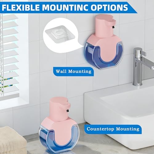 2 Pack Automatic Liquid Soap Dispenser Touchless, 15oz/420ml Rechargeable Hand - Image 4