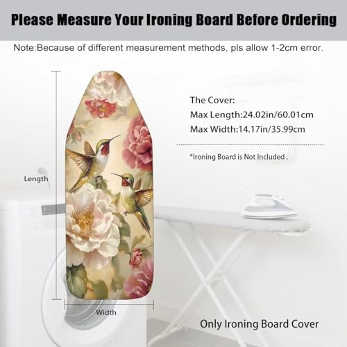 Hummingbird Mini Ironing Board Cover Floral Table Top Ironing Board Protector - Image 7