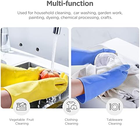 Rubber gloves dishwashing 2 or 4 Pairs - Image 3