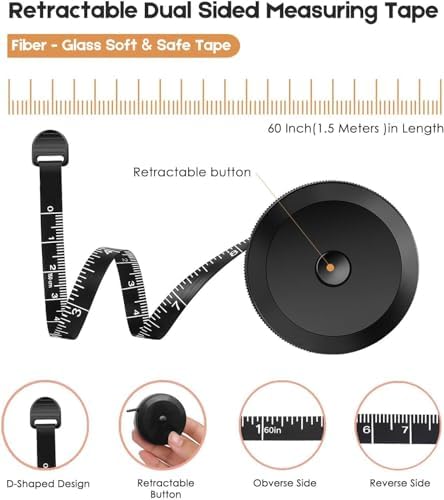 iBayam 2 Pack Tape Measure Measuring Tape - Image 2