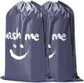 HOMEST 2 Pack XL Wash Me Travel Laundry Bag, Dirty Clothes Organizer, Large by HOMEST