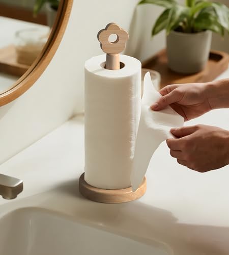KitchLife Cute Wooden Paper Towel Holder - Image 7