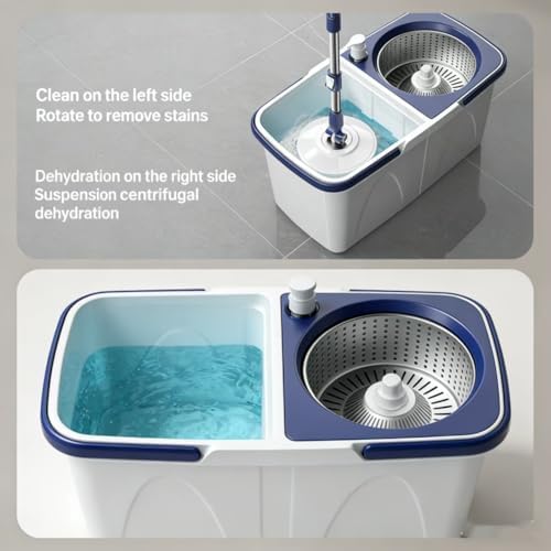 Spin Mop and Bucket Set with 3 Washable Pads - Image 5