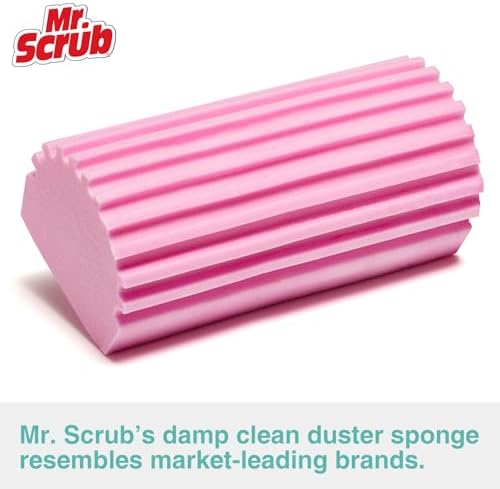 4 Pack Damp Dusting Sponge Duster, Dust Cleaning Sponge, Reusable Household - Image 2