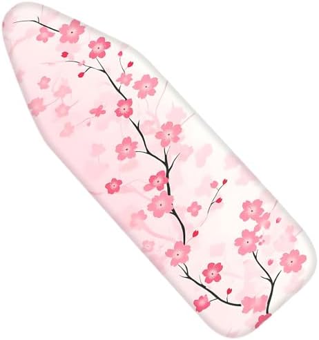Nuxovilar Pink Cherry Blossom Ironing Board Cover 15x54 Polyester by Nuxovilar