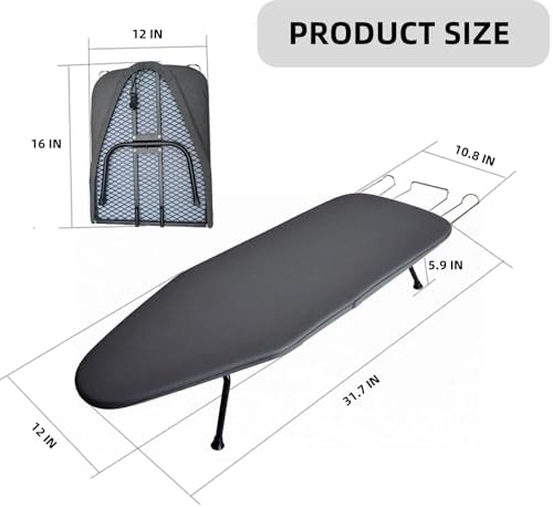 Small Tabletop Ironing Board, Foldable Mini Board - Image 6