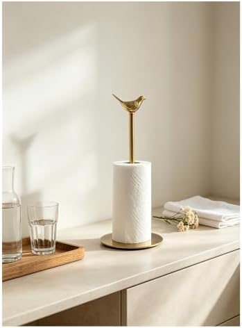 Gold Paper Towel Holder Countertop Brass Papertowel Holder by mozhixue