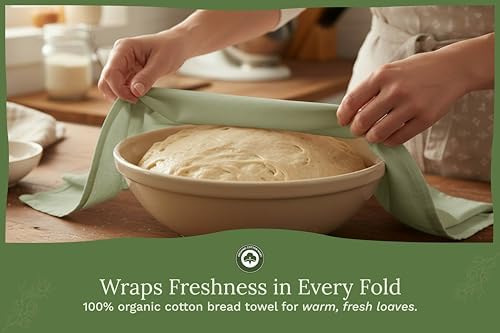 Sage Green Flour Sack Tea Towels - Image 2