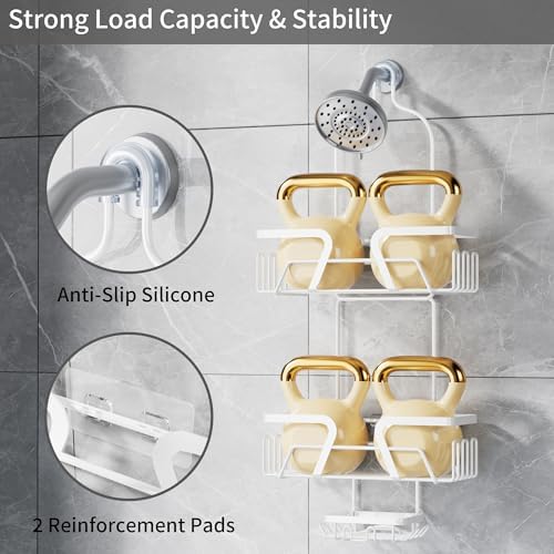 DAOYA White Shower Organizer Hanging - Image 4