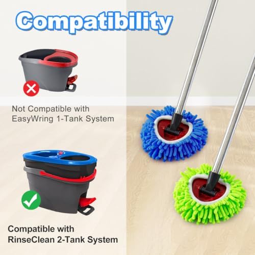 Mop Replace Head for O Cedar, Spin Mop Heads Replacements for Ocedar - Image 2