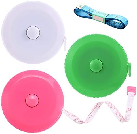 Tape Measures Retractable, Fabric Measuring Tape, 60 Inch Small Sewing Tape by BUSHIBU