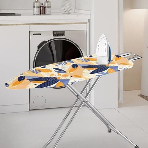 Forest Leaves Ironing Board Cover, Hand Draw Plant Leaf 15x54 Inch Standard - Image 2