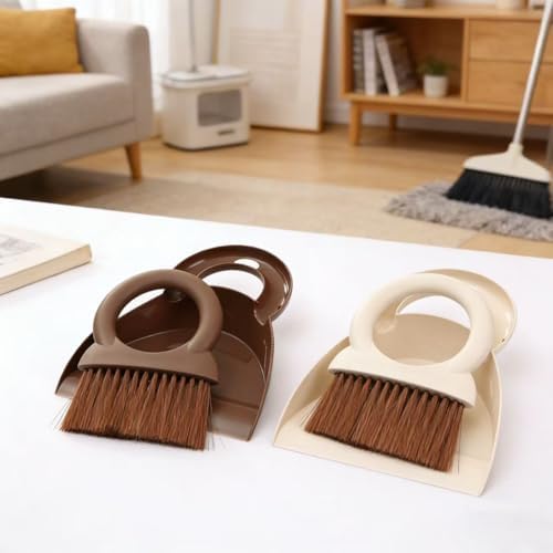 Mini Handheld Broom and Dustpan Set, Small Dustpan and Brush Set, Desktop - Image 6
