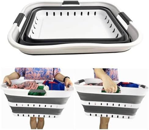 SAMMART 42L Collapsible Plastic Laundry Basket - Image 6