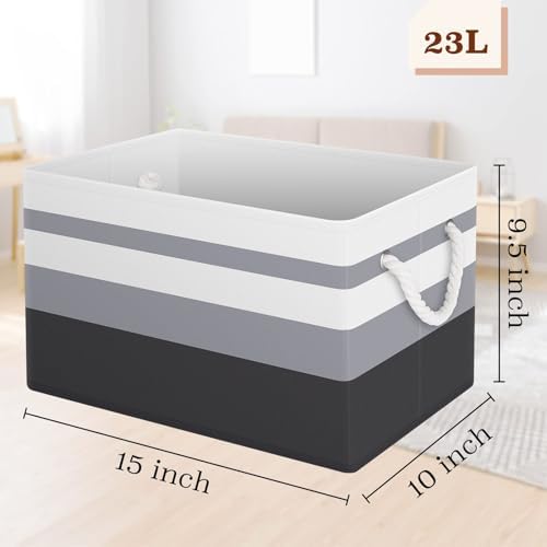 Fab totes Storage Bins 4-Pack, Foldable Storage Baskets - Image 2