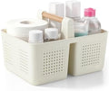 JiatuA Portable Shower Caddy Basket Plastic Caddy Organizer Small Beige by JiatuA