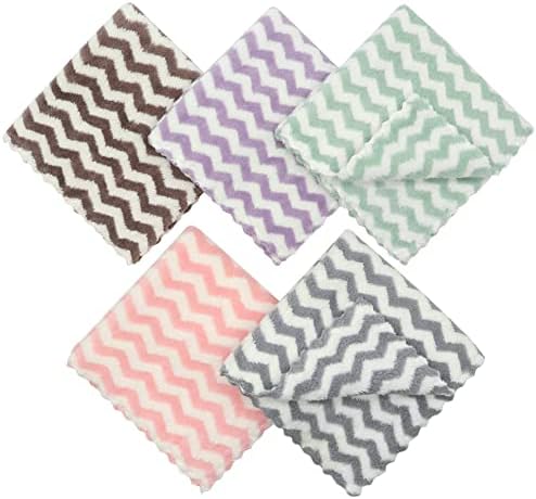 Microfiber Cleaning Cloth, 10 Pack Dish Rags, Mix Color - Image 3