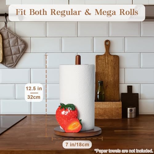 Strawberry Paper Towel Holder Cute Strawberry Kitchen Decor Accessories Red - Image 3