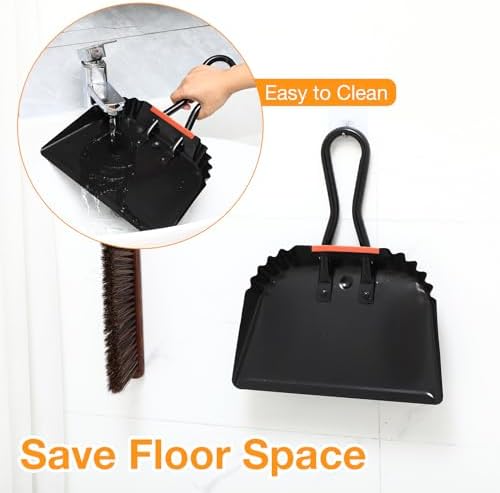 Mumufy 4 Pack 12" Heavy Duty Metal Dustpan - Image 4