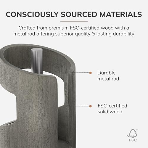 Anji Mountain Wooden Paper Towel Holder - Image 3